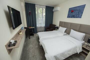 Фото номера Стандартный двухместный номер с 2 отдельными кроватями Отель Unique hotel г. Ереван 4