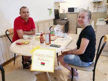 Фото номера Семейный двухместный номер с 1 кроватью Хостелы Bless Haven Hostel and Tours г. Ереван 55