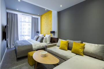 Фото номера Двухместный номер с 1 кроватью Апарт-отели Avenue 10 г. Ереван 13