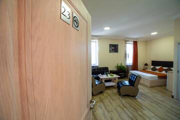 Фото номера Двухместный номер Делюкс с 1 кроватью Отель Alex Hotel г. Ереван 12